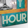 Happy Hour Vintage LED Off the Wall Marquee Sign (25" x 13")